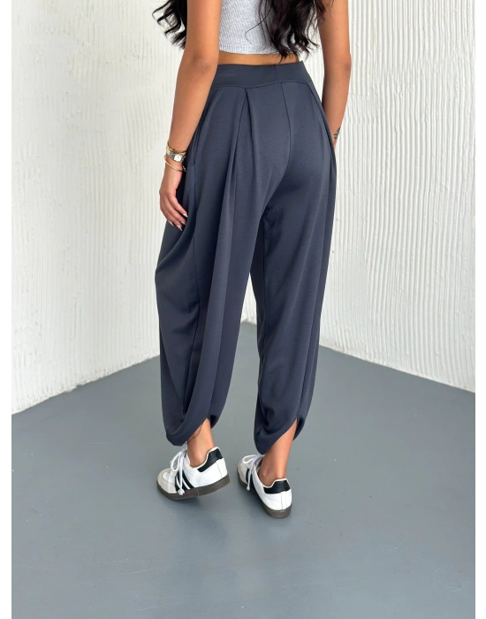 Füme Modal Pileli Şalvar