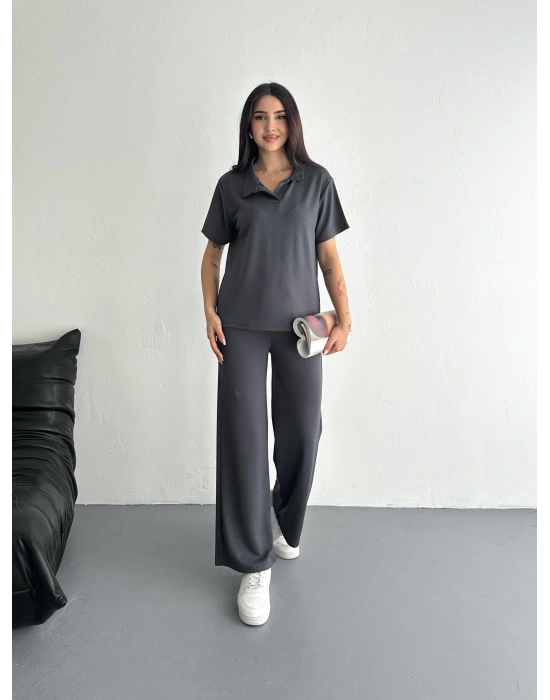 Füme Polo Yaka Modal Takım