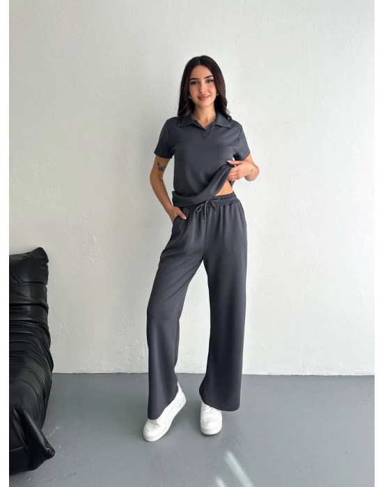 Füme Polo Yaka Modal Takım