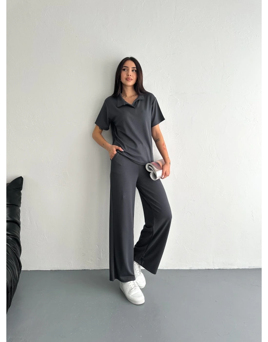 Füme Polo Yaka Modal Takım