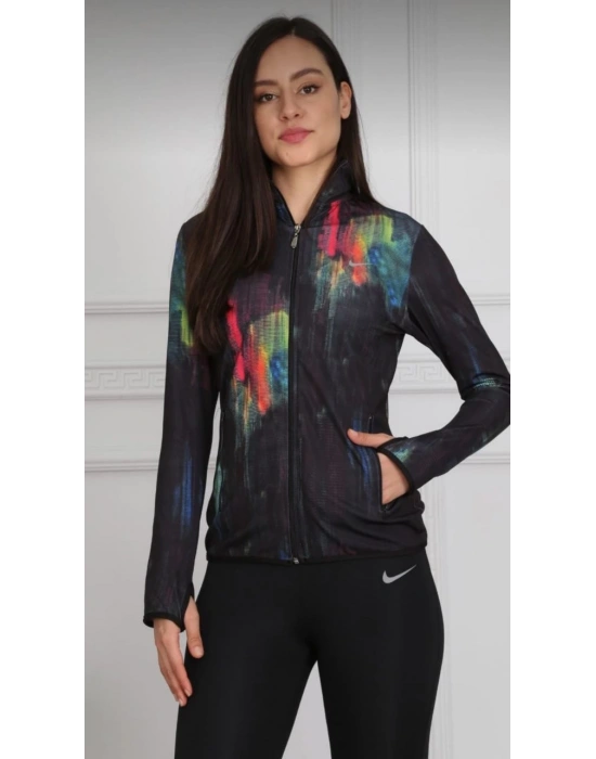 Gökkuşağı Desen Dijital Baskılı Sporcu Takım