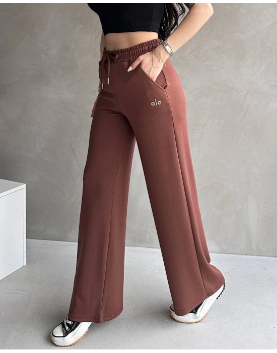 Kahve Alo Modal Bol Paça Eşofman