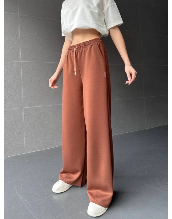 Kahve Oys Modal Bol Paça Eşofman