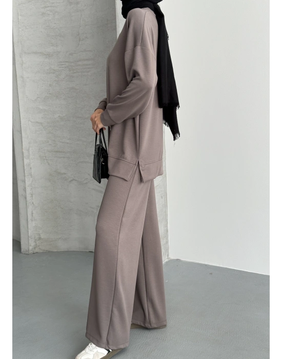 Küf Modal Çımalı Kadın Uzun Alt Üst Takım