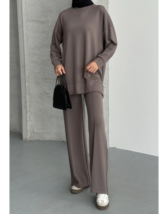 Küf Modal Çımalı Kadın Uzun Alt Üst Takım