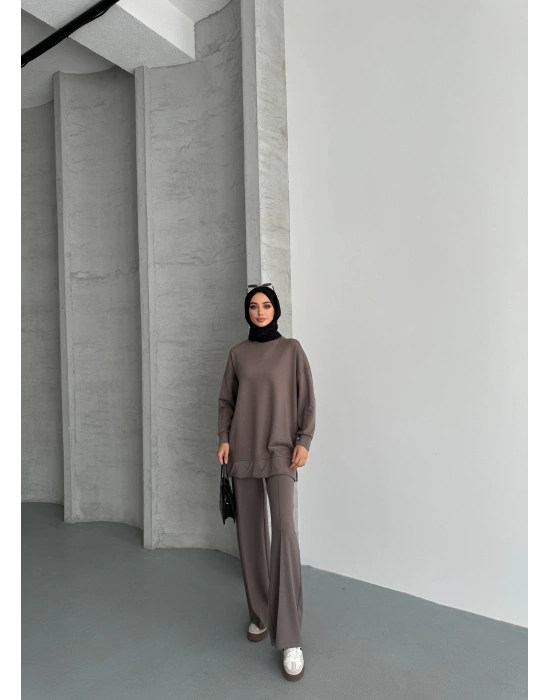 Küf Modal Çımalı Kadın Uzun Alt Üst Takım