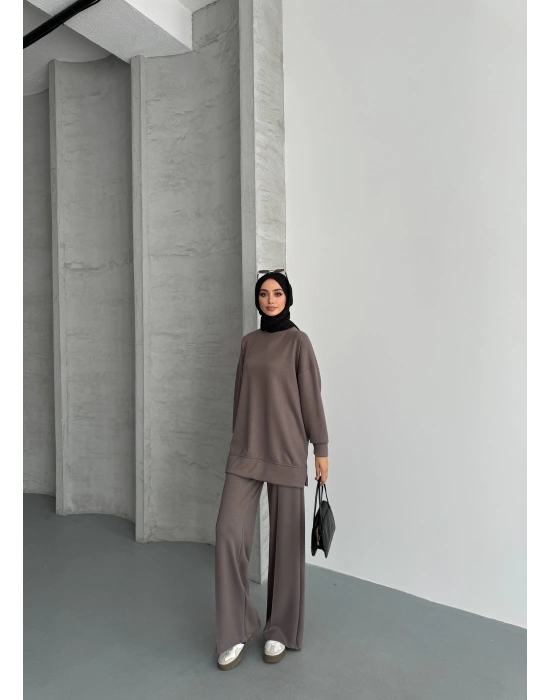 Küf Modal Çımalı Kadın Uzun Alt Üst Takım