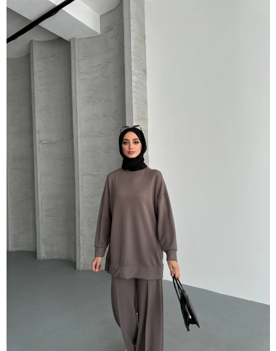 Küf Modal Çımalı Kadın Uzun Alt Üst Takım