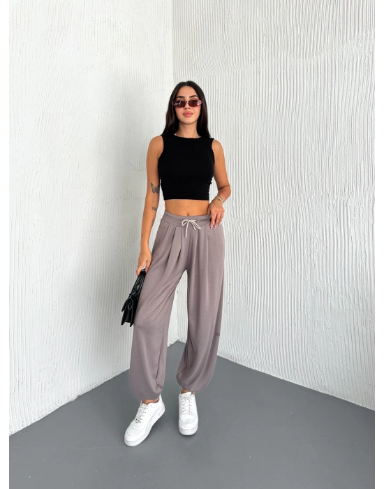 Küf Modal Pileli Şalvar