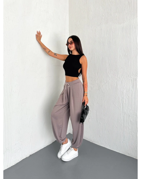 Küf Modal Pileli Şalvar