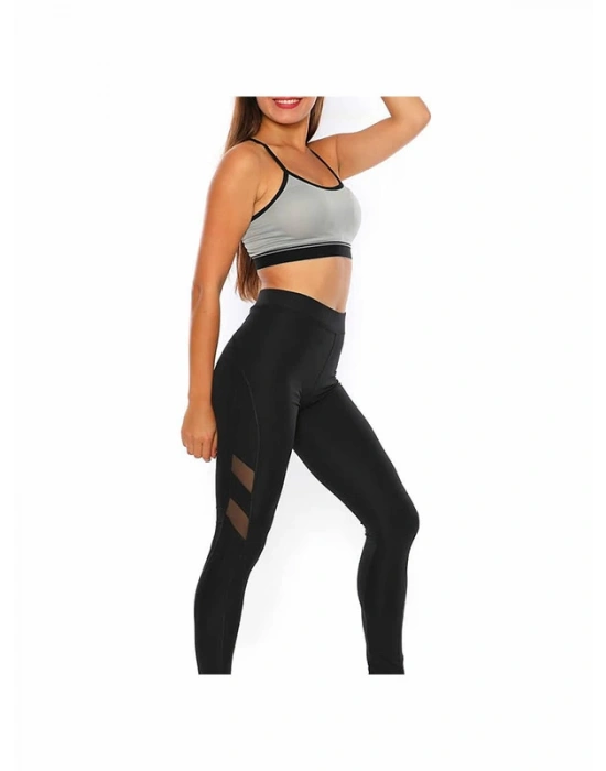 Küp Tül Detaylı Toparlayıcı Yüksek Bel Tayt