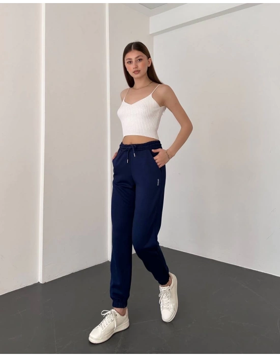 Lacivert Oys Model Lastikli Modal Kumaş Eşofman