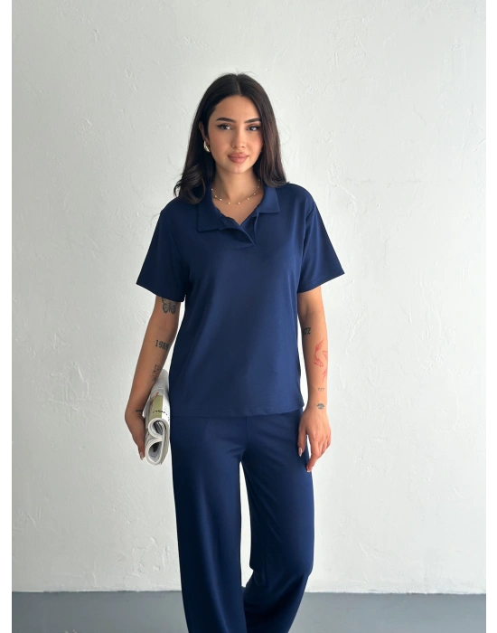 Lacivert Polo Yaka Modal Takım