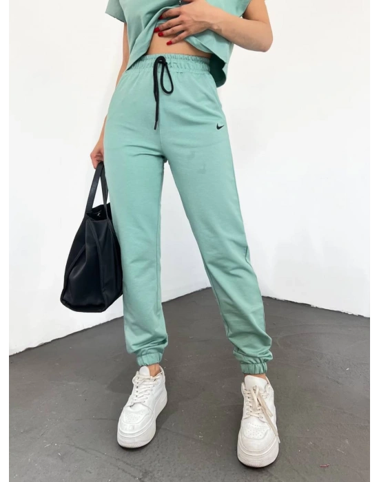 Mint Lastikli Paça Kompak Eşofman