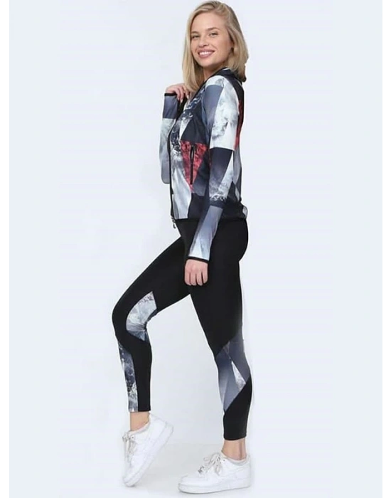 Piramit Desen Dijital Baskılı Sporcu Takım