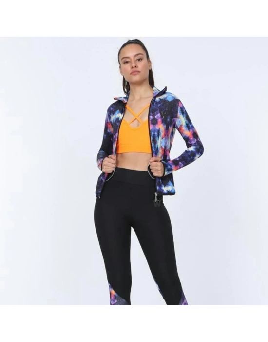 Renkli Kristal Desen Dijital Baskılı Sporcu Takım