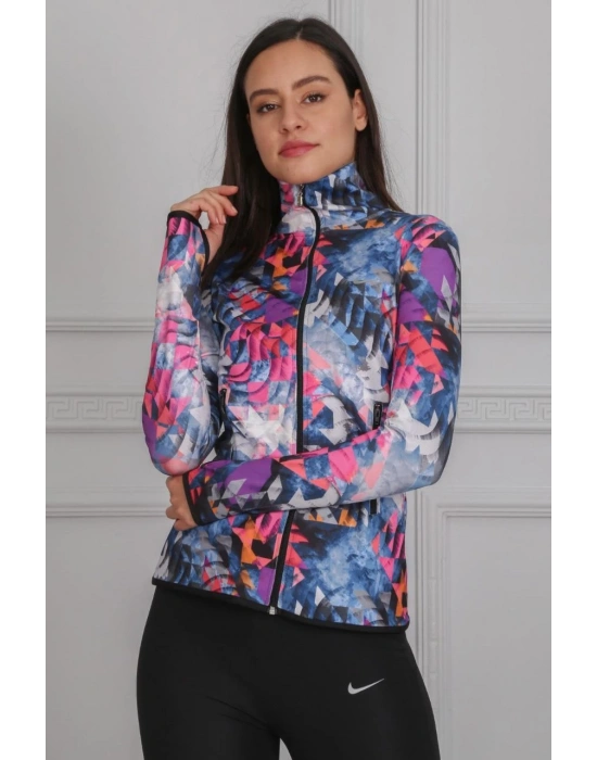 Rüzgargülü Desen Dijital Baskılı Sporcu Takım