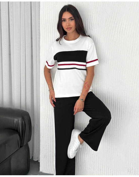 Siyah Parçalı Modal Kadın Alt Üst Takım