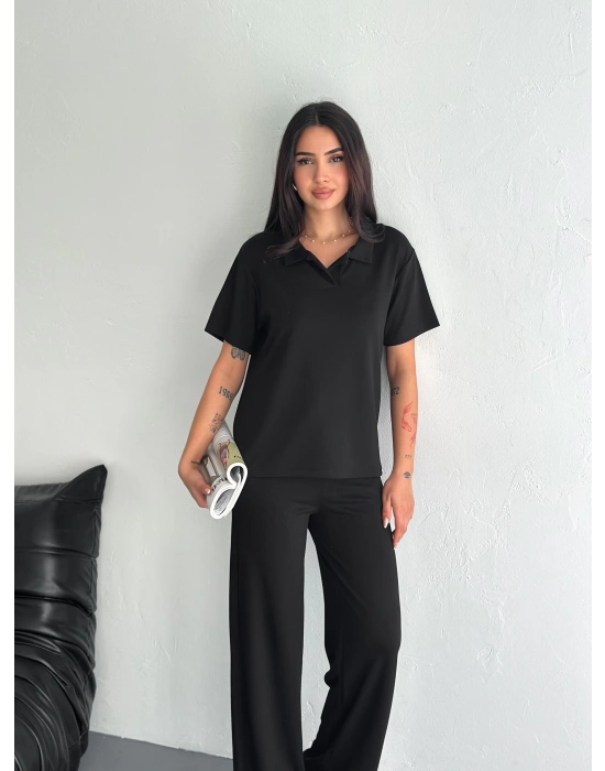 Siyah Polo Yaka Modal Takım
