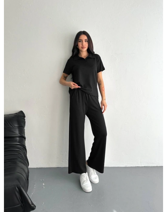 Siyah Polo Yaka Modal Takım