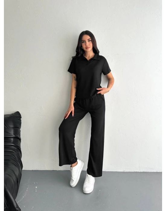 Siyah Polo Yaka Modal Takım