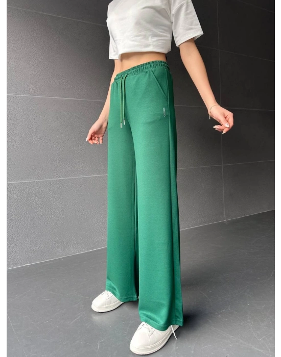 Yeşil Oys Modal Bol Paça Eşofman