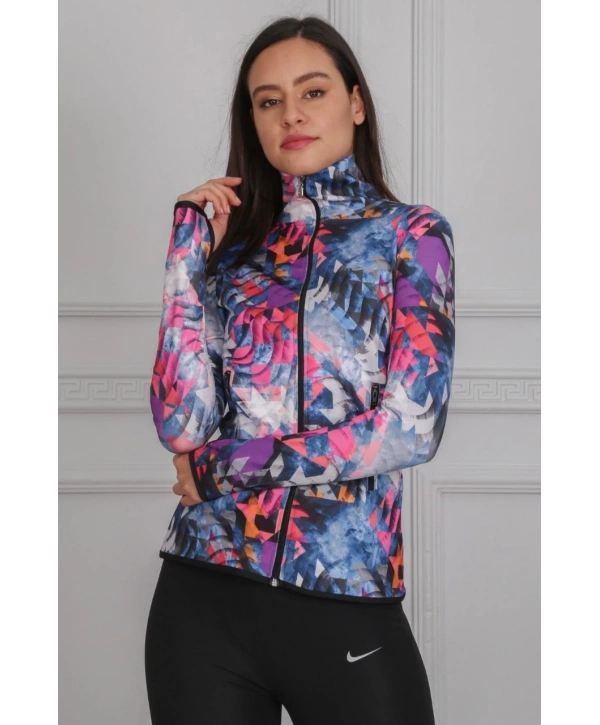 Rüzgargülü Desen Dijital Baskılı Sporcu Takım