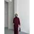 Bordo Çımalı Modal Tesettür Alt Üst Takım