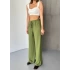 Yeşil Zara Gofralı Kadın Pantolon