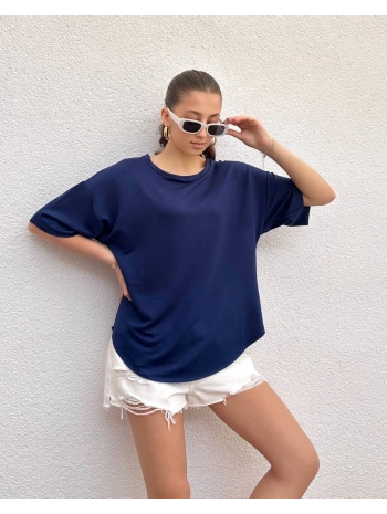 Lacivert Oys Modal Kumaş Tişört