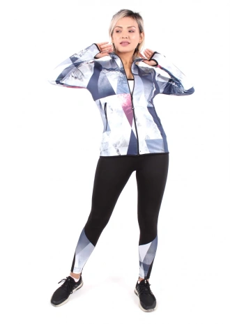 Piramit Desen Dijital Baskılı Sporcu Takım