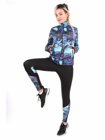 Yaprak Desen Dijital Baskılı Sporcu Takım