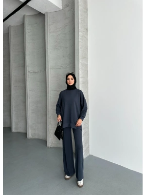 Füme Çımalı Modal Tesettür Alt Üst Takım