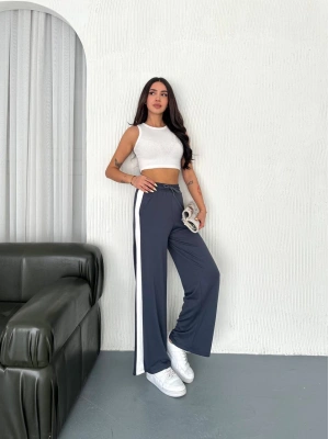 Füme Garni Detaylı Bayan Eşofman Altı