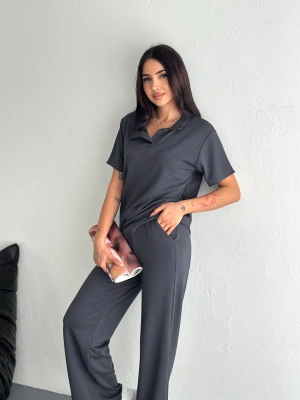 Füme Polo Yaka Modal Takım