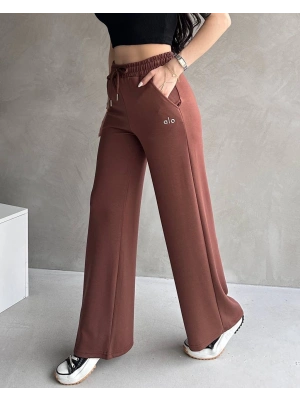 Kahve Alo Modal Bol Paça Eşofman