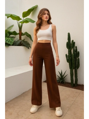 Kahve Oys Model Çımalı Pantolon