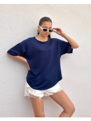 Lacivert Oys Modal Kumaş Tişört