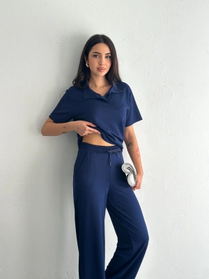 Lacivert Polo Yaka Modal Takım