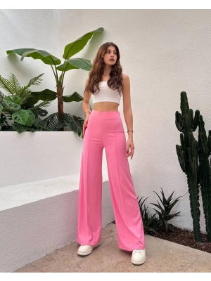 Pembe Oys Model Çımalı Pantolon