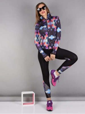 Renkli Kristal Desen Dijital Baskılı Sporcu Takım