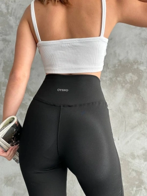 Siyah Oys İspanyol Paça Pantolon