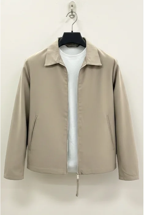 Erkek Normal Kalıp Mevsimlik Ceket Vizon Cd157