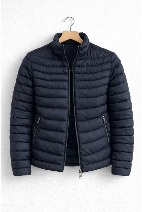 Erkek Slim Fit Şişme Mont Lacivert Cd150