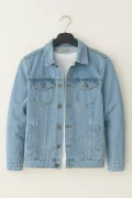 Erkek Oversize Kot Ceket Açık Mavi Cd108