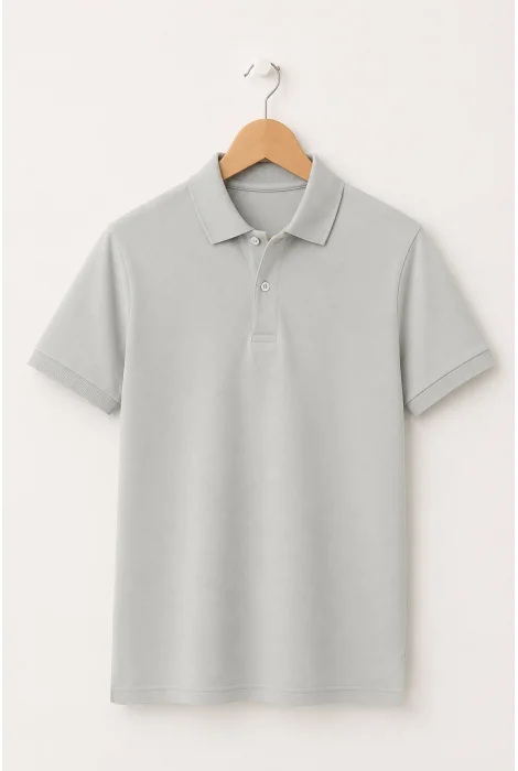 Erkek Polo Yaka Tişört Gri Cd185
