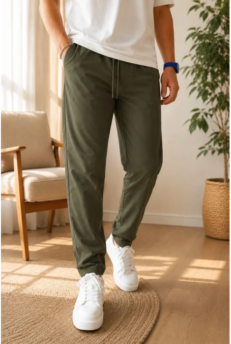 Erkek Jogger Pantolon Yeşil Cd254