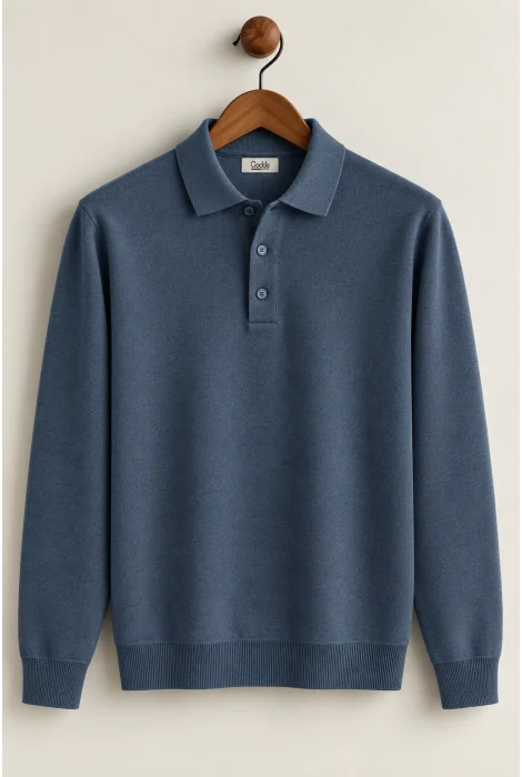 Erkek Polo Yaka Kazak İndigo Cd111