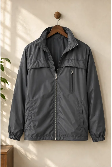 Erkek Softshell Yağmurluk Gri Cd198