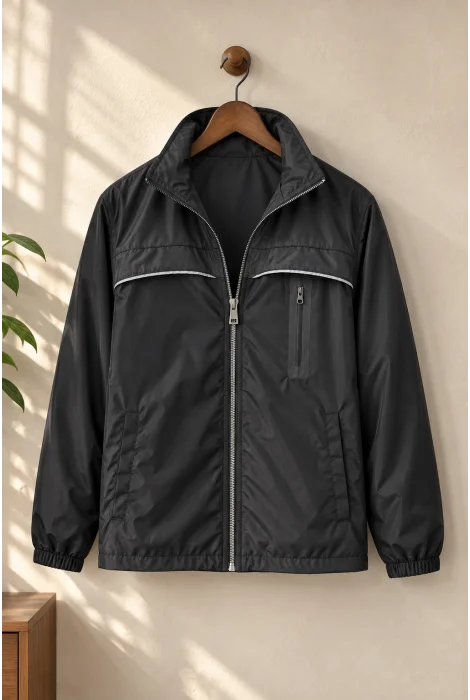Erkek Softshell Yağmurluk Siyah Cd198